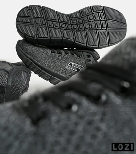 کفش کتانی طبی ورزشی خاکستری SKECHERS SKECH-KNIT