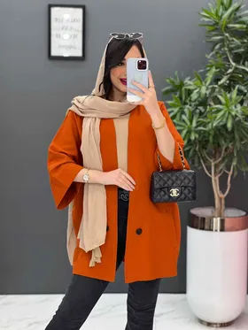مانتو پانچ یقه مثلثی