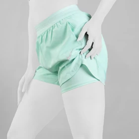 شلوارک کشاله دار ورزشی زنانه نایک مدل 047 سبز آدامسی