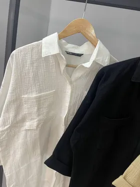 شومیز پشت دکمه پفکی(ZARA)