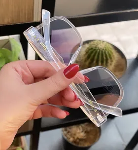 عینک دیور طلایی (Dior) فریم مربعی