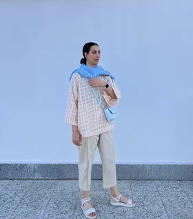 شومیز چهارخونه میشا