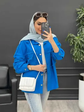 مانتو دو جیب پاکتی ریش دار