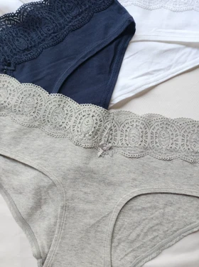 شورت نخی لبه دانتل کد: 90987