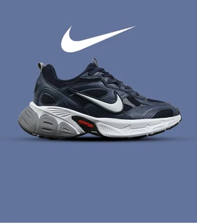 کفش کتانی مردانه و زنانه سرمه ای سفید Nike Cushlon V5K مدل 8826