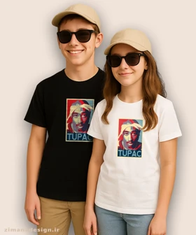 تیشرت بچگانه طرح توپاک کد 952