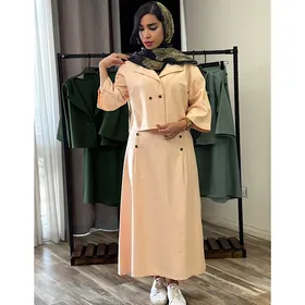 کت و دامن کتان بارانی