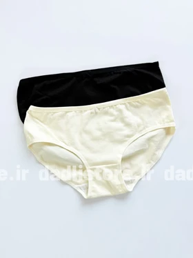 شورت اسلیپ نخ پنبه عروسکی رنگی ساده با پاپیون