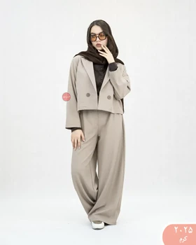 ست کت کراپ شلوار 2025