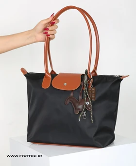 کیف زنانه بزرگ لانگ چمپ 141 AM (مشکی - قهوه ای)