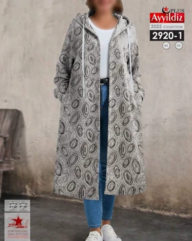 سیوشرت لانگ پائیزه جلو باز زنانه سایز بزرگ کد 2920