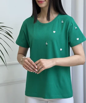 تیشرت فلامینگو قلبی