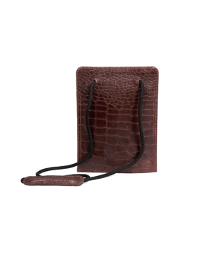 کیف گردنی چرم مدل ژولیا