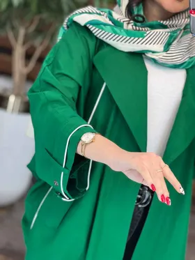 مانتو لینن پانچ مغزی دوزی