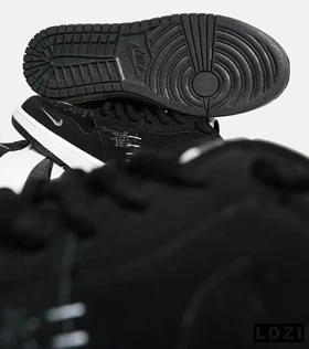 کفش کتانی مردانه و زنانه مشکی سفید نایک NIKE jordan Vodoo