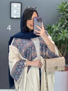 مانتو لینن نچرال بلند طرح دوزی