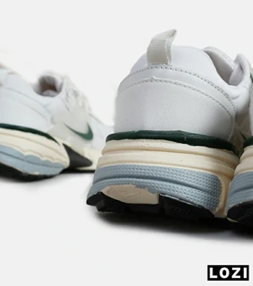 کفش کتانی مردانه و زنانه سفید کرم سبز Nike cushlon مدل 6014
