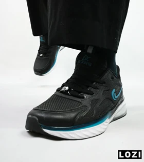 کفش کتانی مردانه مشکی آبی Nike air max pluse