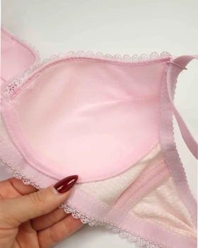 سوتین زنانه اسفنجی چهارخونه ریز سیلکا