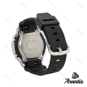 ساعت زنانه جی شاک GM-S2100 قاب استیل صفحه سیلور w-3836