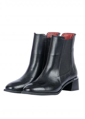 نیم بوت چرم زنانه مدل ملودی سیگنچر