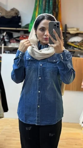 مانتو جین وارداتی 7254