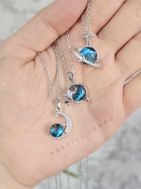 گردنبند کهکشانی همراه جعبه