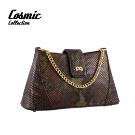 کیف دوشی زنانه مدل 4114 (شرابی مشکی زیتونی)