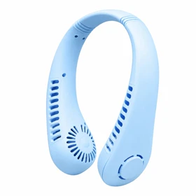 پنکه گردنی شارژی مدل Neck Fan (آبی روشن)