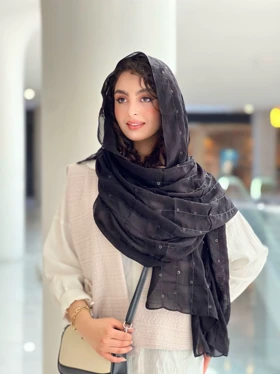 شال مشکی مارال کد 1382