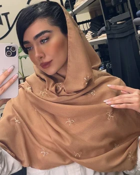 شال حریر نخ پاپیون وارداتی 4325