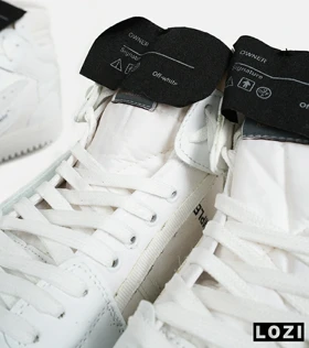 کفش کتانی ساق‌دار سفید OFF WHITE