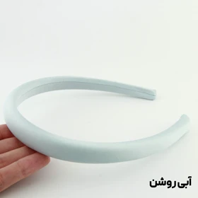 تل دخترانه ساده شاین دار 1.5 سانت (آبی روشن)