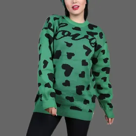 بلوز بافت زنانه یقه گرد طرح قلبی کد 1447