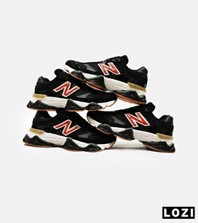کفش کتانی مردانه و زنانه مشکی قرمز NEW BALANCE 9060