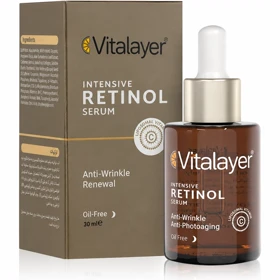 سرم قطره چکانی رتینول 0.5% ویتالیر مدل Intensive Retinol ضدچروک 30ml