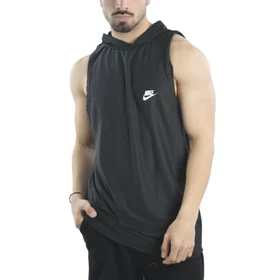 رکابی کلاهدار ورزشی مردانه نایک مدل VHD-Dri Fit-4K1003 طوسی تیره