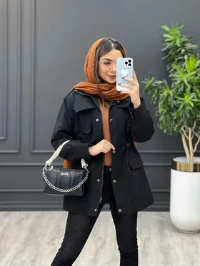 بارانی چهار جیب کمر گت دار