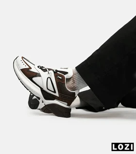 کفش کتانی سفید قهوه ای AMIRI Bone Runner