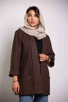 پالتو فوتر زنانه یقه شالی