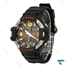 جیشاک GA-1000 مردانه مشکی صفحه قهوه ای GShock-8038-G