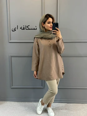 مانتو شومیزی بغل دکمه