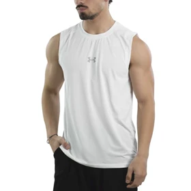 رکابی ورزشی مردانه آندر آرمور مدل Heat Gear-6916 سفید