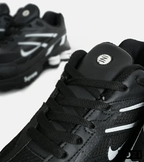 کفش کتانی مردانه مشکی سفید نایک NIKE x SUPREME shox ride 2