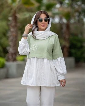 مانتو دخترونه مدل ژینا کد 1575