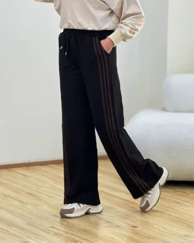 شلوار بگ نواری