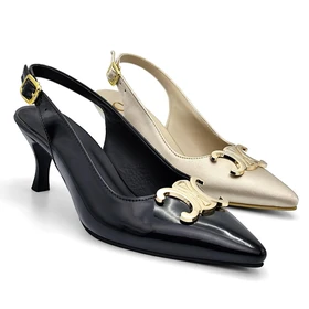کفش مجلسی زنانه پاشنه‌دار 5 سانت مدل 400951 _ sandal valentino