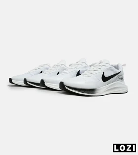 کفش کتانی بزرگ پا سفید مشکی Nike air zoom max