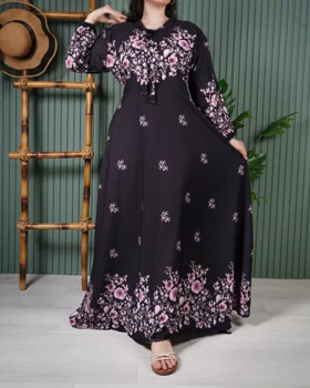 پیراهن کلوش عالیس صورتی R7571
