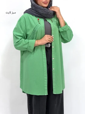 مانتو لینن گلدوزی نورا
